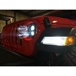 7443 LED No Hyper Flash Amber White Switchback for Jeep