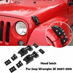 Hood Latch Locking Buckle For Jeep Wrangler JK JL Unlimited 2007-2017 Pair