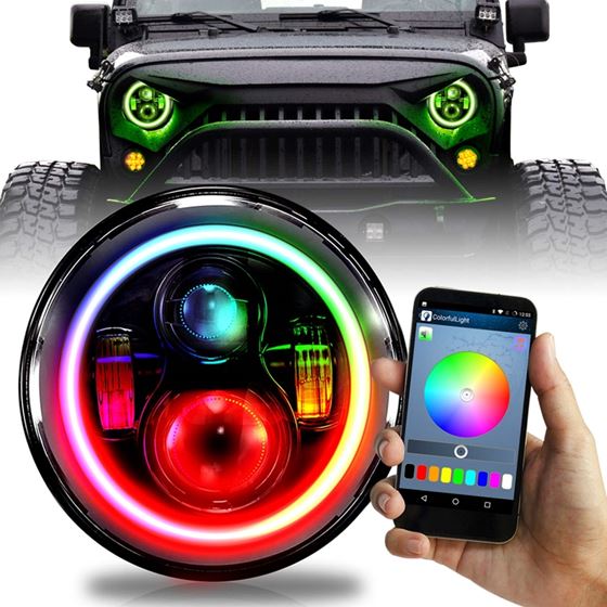 7 INCH ROUND COLOR CHASE RGB HALO WIRELESS PROJECT