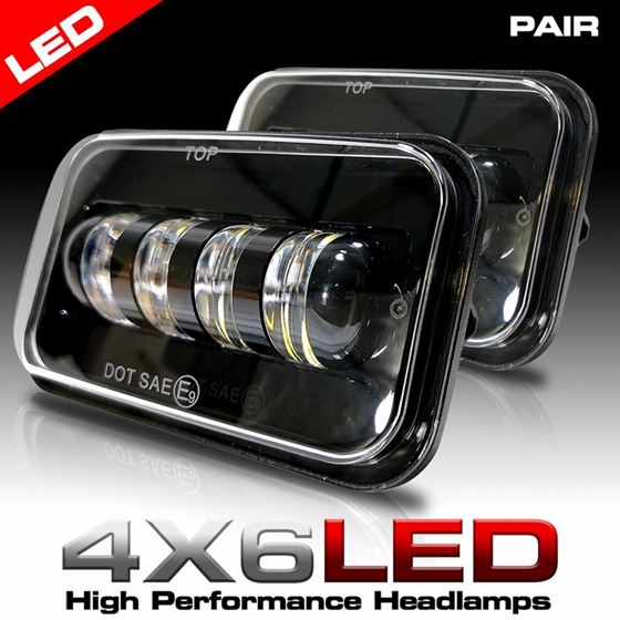 H4701 H4703 Sealed Beam LED Replacement Headlights (2 Pack)
