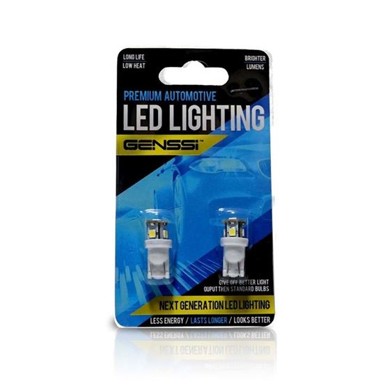 194 168 W5W T10 LED Bulbs 5 SMD 360 (2 Pack)