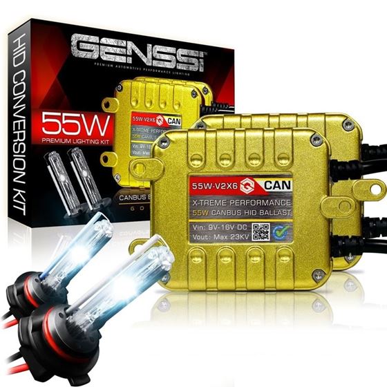 New 9007 X6 55W GOLD SERIES SLIM CANBUS A/C HID KIT