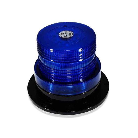 Blue LED Emergency Flash Strobe and Rotating Beaco
