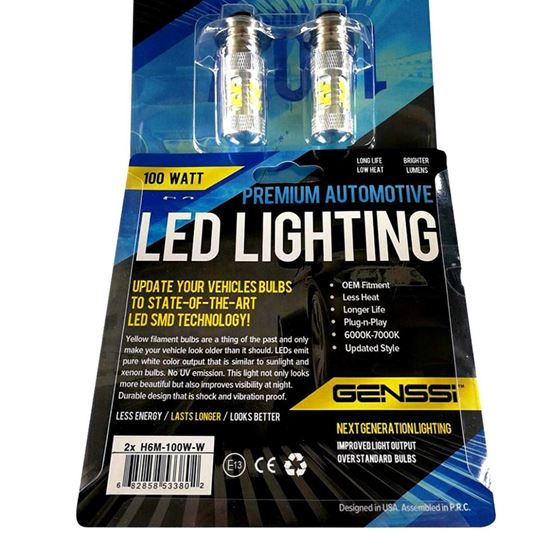 H6M 70023 100W LED Headlight Bulbs (2 Pack)