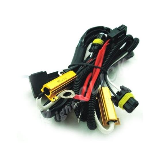 HID Kit Wire Relay Harness w/Flicker Plugs