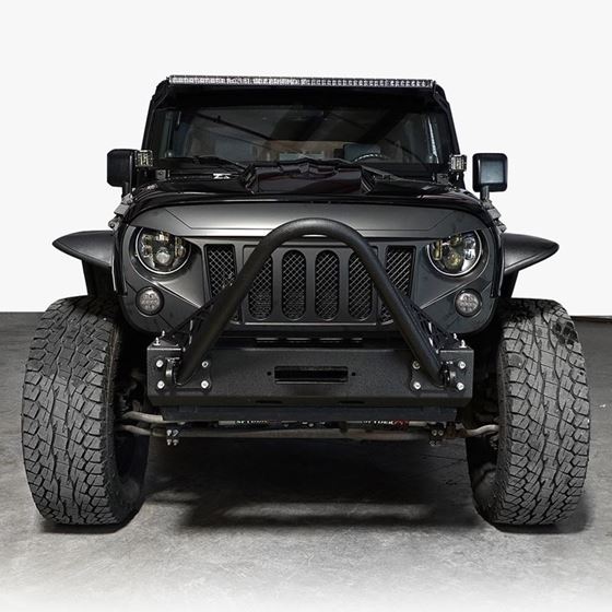 ARES Monster Grille with HALO Projector Black LED Headlights for Wrangler 1996-20173