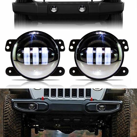 LED Fog Lights for Jeep Wrangler JL Gladiator Rubicon Sahara