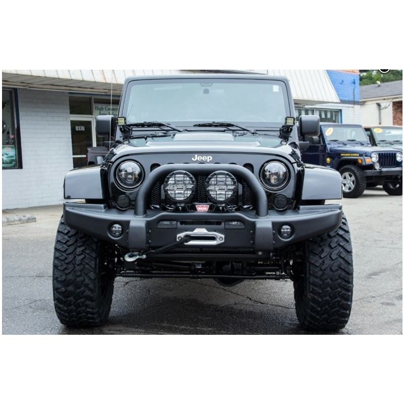 XPE Honeycomb Array Black LED Headlights + LED Fog for Jeep Wrangler JK ...